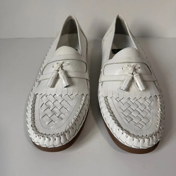 Nunn Bush mens white  loafer style‎ shoes EUC size 10 - Picture 1 of 6
